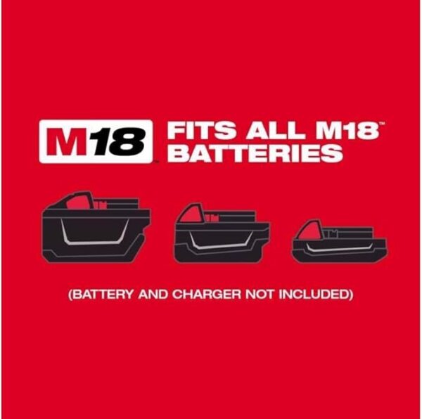 Milwaukee 4933446203 M18 18V Lithium Ion Cordless 18,000 OPM Orbiting Multi Tool with Woodcutting Blades and Sanding Pad with Sheets Included (Battery Not Included, Power Tool Only)