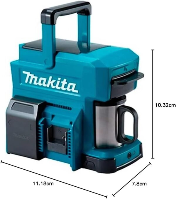 Makita DCM501Z Li-Ion Cordless Coffee Maker, Batteries and Charger Not Included, Blue, 10.8 V to 18 V