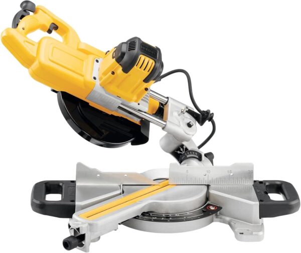 DEWALT DWS774-GB 216-mm 230V Slide Mitre Saw with XPS – Yellow/Black