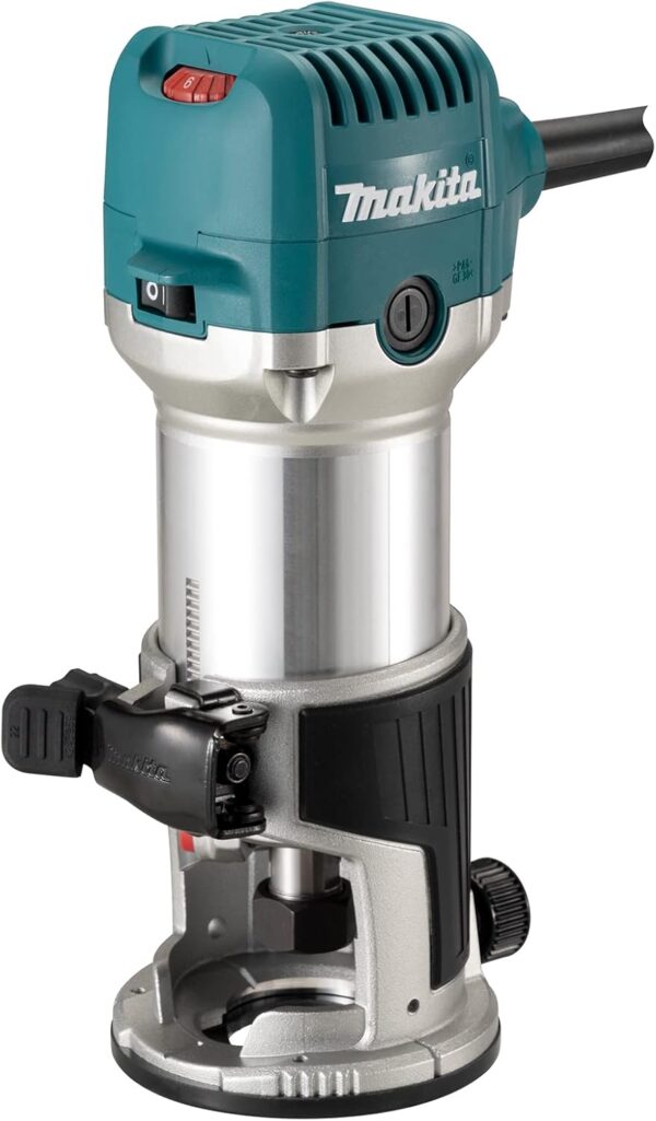 Makita RT0702CX4/2 240V ¼” Router Trimmer Supplied with Trimmer Base