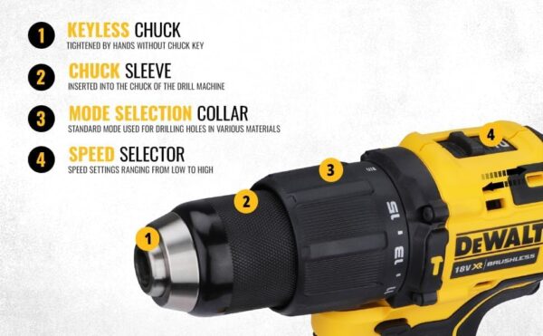 DeWalt DCD709N-XJ Cordless Impact Drill 18V 65Nm (Product Only)