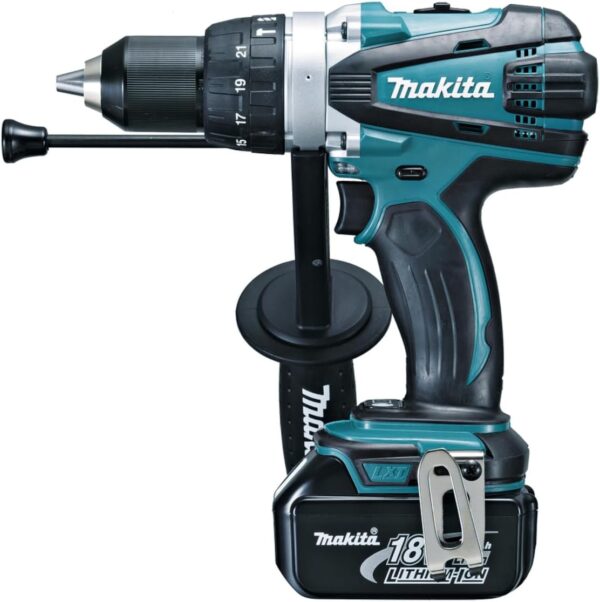 Makita DLX2145TJ 18V Li-ion LXT 2 Piece Combo Kit comprising DHP458Z and DTD152Z Complete with 2 x 5.0 Ah Li-ion Batteries and Charger Supplied in a Makpac Case