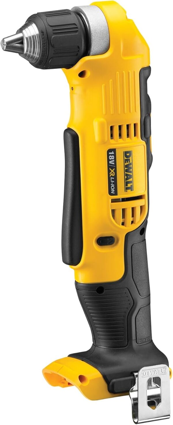 DEWALT 18V XR Right Angle Drill with Bit Holder and Belt Hook, DCD740N-XJ