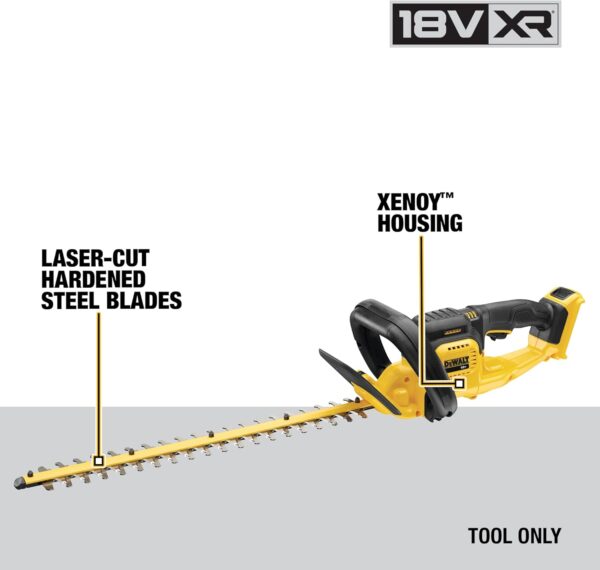 DEWALT DCM563PB-XJ 18 V 5 A XR Cordless Bare Unit Hedge Trimmer – Yellow