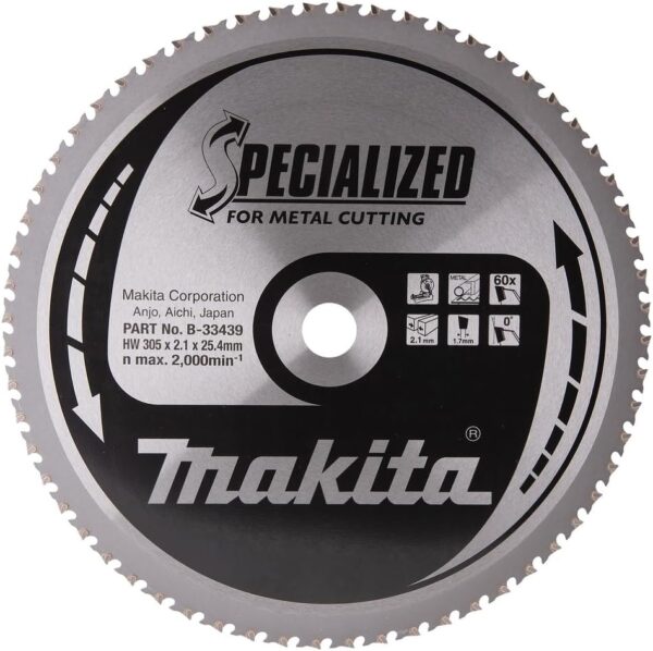 Makita B-33439 Specialized Metal Cutting Saw Blade 305×25.4x60T