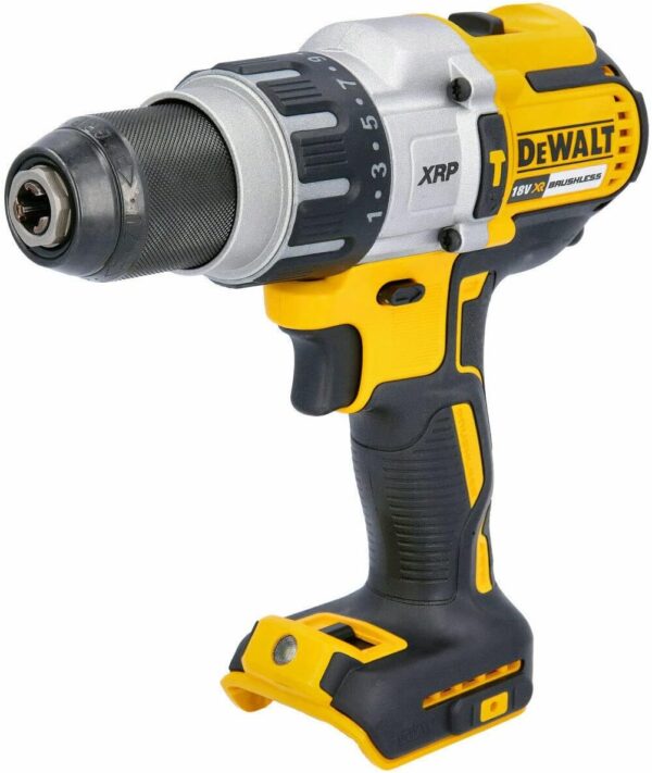 DEWALT DCD996N 18V XR 3-Speed Brushless Hammer Combi Drill (Body Only), 820 W, 18 V, Yellow/Black