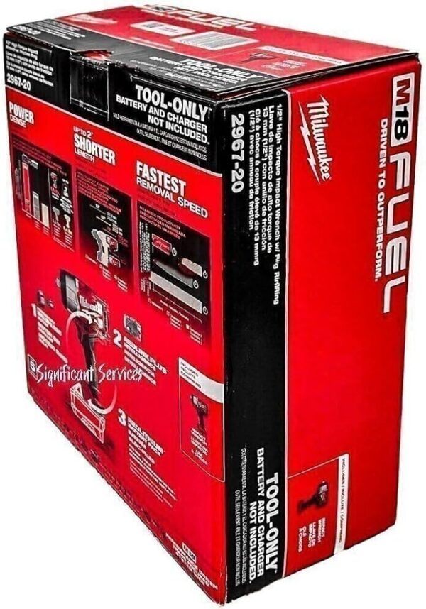 Milwaukee 2967-20 M18 Fuel 18V 1/2″ High Torque Impact Wrench