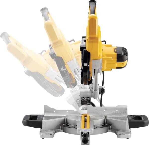 DEWALT DWS774-GB 216-mm 230V Slide Mitre Saw with XPS – Yellow/Black