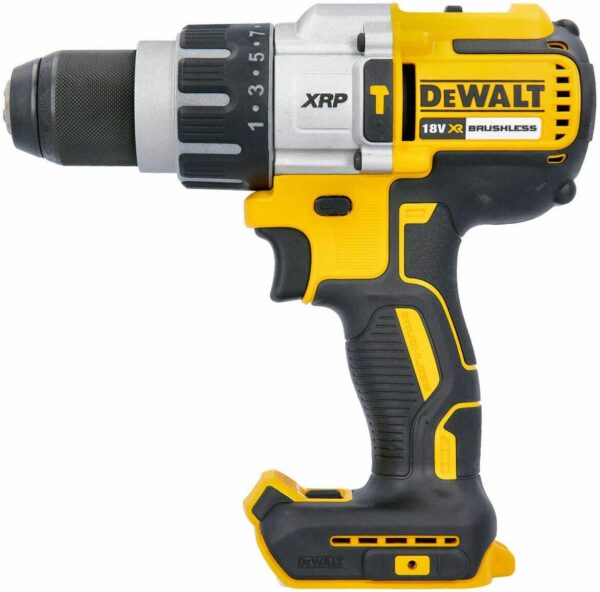 DEWALT DCD996N 18V XR 3-Speed Brushless Hammer Combi Drill (Body Only), 820 W, 18 V, Yellow/Black