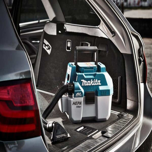 Makita DVC750LZ 18V Li-ion LXT Brushless L-Class Vacuum Cleaner – Batteries and Charger Not Included, Blue