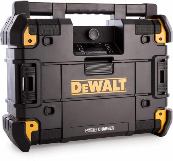 DEWALT DWST1-81079-GB TSTAK Connect Radio and Charger 6 Speakers 45 Watts, W, 18 V, Multi-Coloured, 52 x 40 x 18