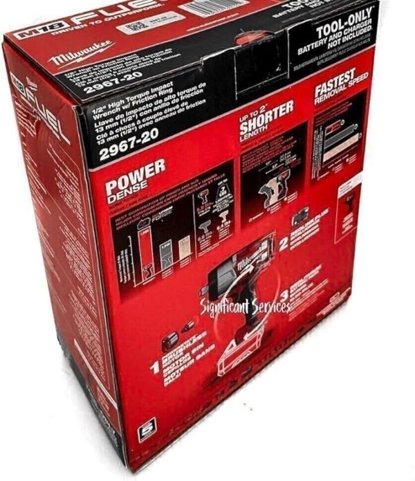 Milwaukee 2967-20 M18 Fuel 18V 1/2″ High Torque Impact Wrench