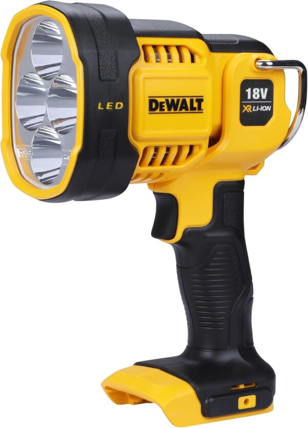 DEWALT DCL043-XJ XR Cordless LED Spotlight, 18V, 30cm x 20cm x 20cm, Black/Yellow [Energy Class A+]