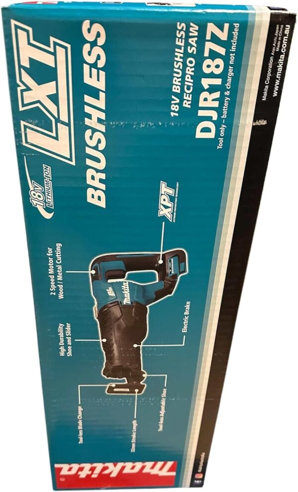 Makita DJR187Z 18V Li-Ion LXT Brushless Reciprocating Saw – Batteries and Charger Not Included