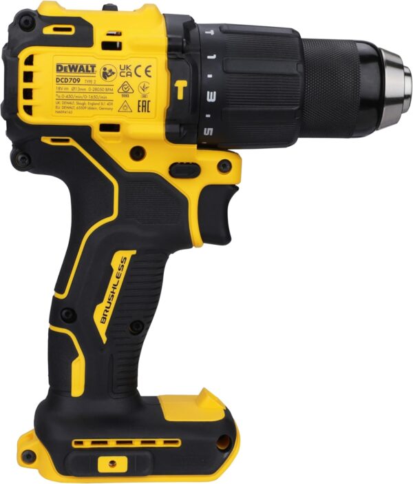 DeWalt DCD709N-XJ Cordless Impact Drill 18V 65Nm (Product Only)
