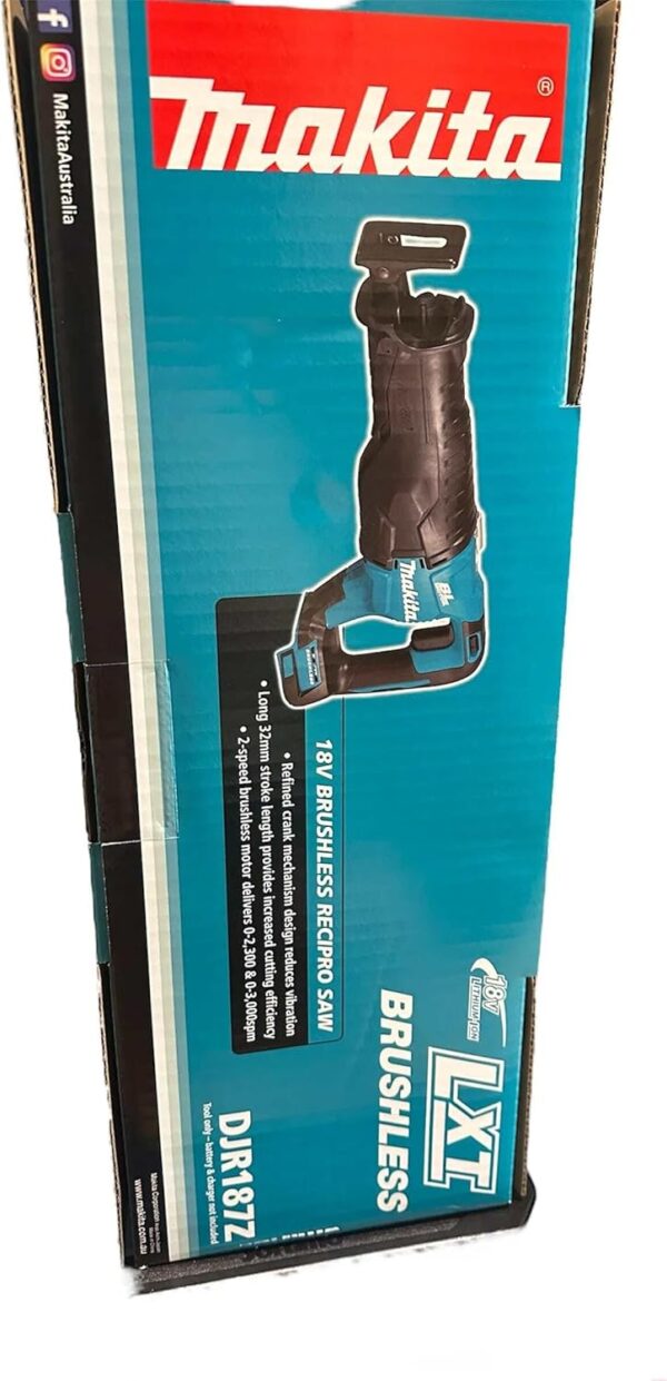 Makita DJR187Z 18V Li-Ion LXT Brushless Reciprocating Saw – Batteries and Charger Not Included