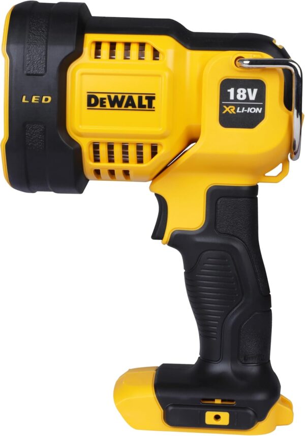 DEWALT DCL043-XJ XR Cordless LED Spotlight, 18V, 30cm x 20cm x 20cm, Black/Yellow [Energy Class A+]