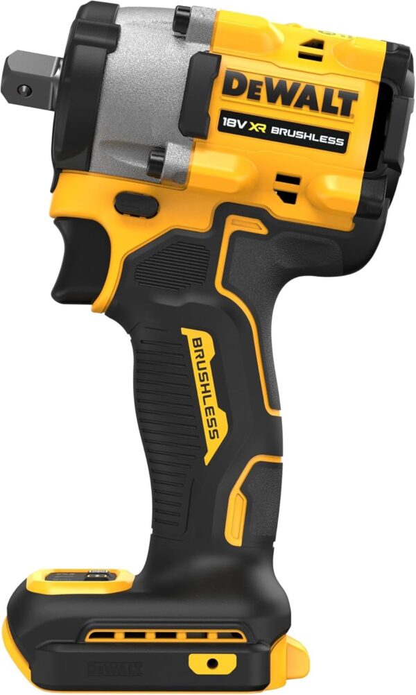DEWALT DCF922N-XJ 18V XR Brushless Compact 1/2 Inch Detent Pin Anvil Impact Wrench – Bare Unit