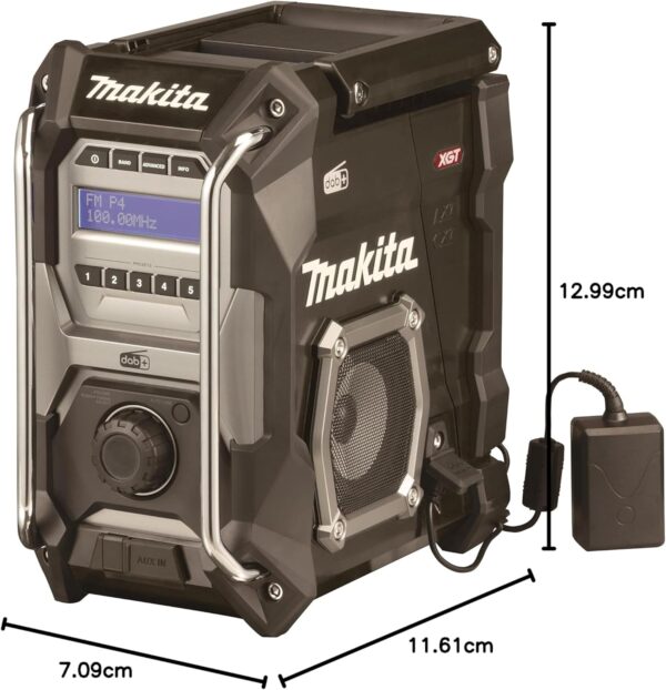 Makita MR003GZ01 12V Max To 40V Max Li-ion CXT/LXT/XGT DAB/DAB+ Job Site Radio – Batteries And Charger Not Included