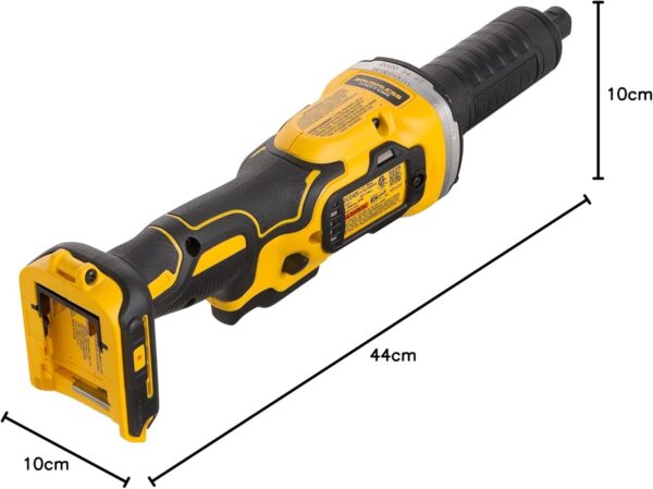 DEWALT DCG426N-XJ DCG426N-XJ-Amoladora recta escobillas XR 18V sin cargador/batería, 18 V, Yellow/Black, 125mm