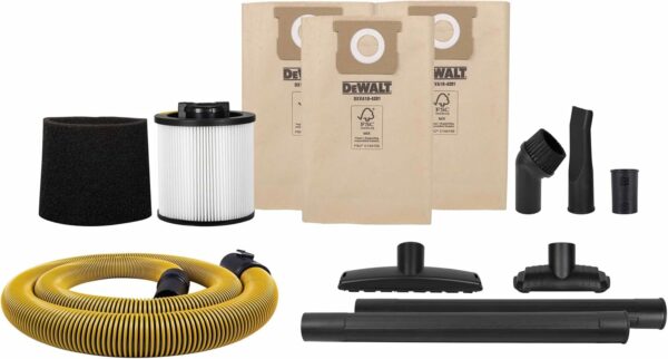 DEWALT DXV38SC Stainless Steel Wet & Dry Vacuum has a powerful motor generating16kPa of suction power. Ideal for almost any clean-up job, designed to handle both wet and dry materials with ease. A pow