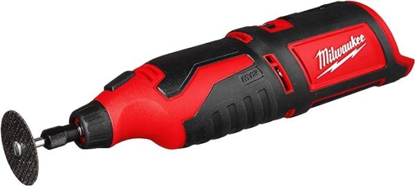 Milwaukee M12BLROT-0 12V Cordless Brushless Rotary Tool Bare Unit – Black – 1 Unit