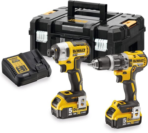 Dewalt DCK266P2T 18V Brushless Twin Pack With 2 x 5Ah Batteries, Charger & Case