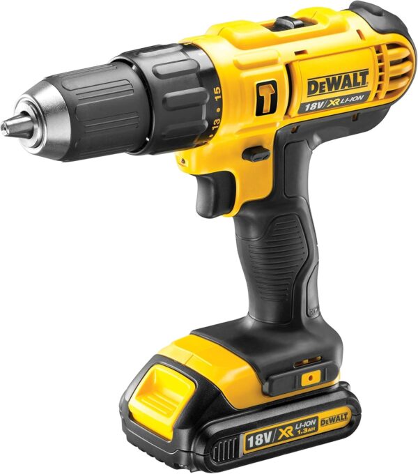 DEWALT GG107 18V Combi Drill X2 Upgraded 1.5AH Batteries Fast Charger,Latest T STAK CASE*Complete KIT,Black