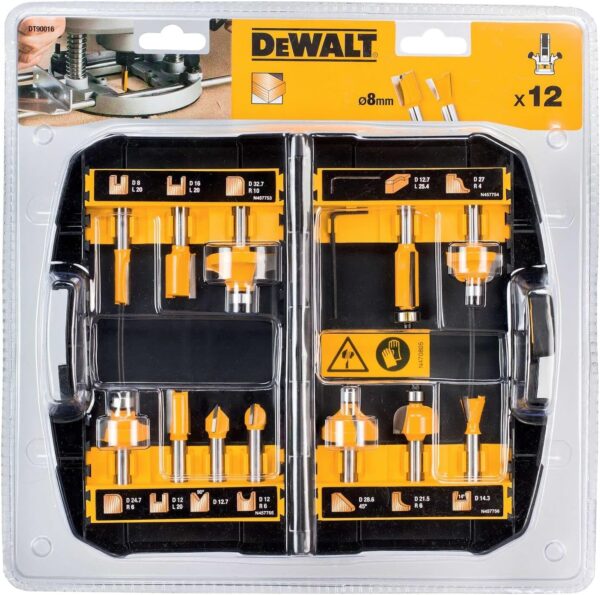 DeWalt DT90016-QZ Cutter Set, One Size, Set of 12 Pieces