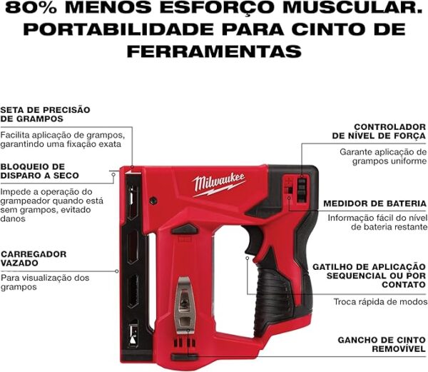 Milwaukee 2447-20 M12 3/8 Crown Staple