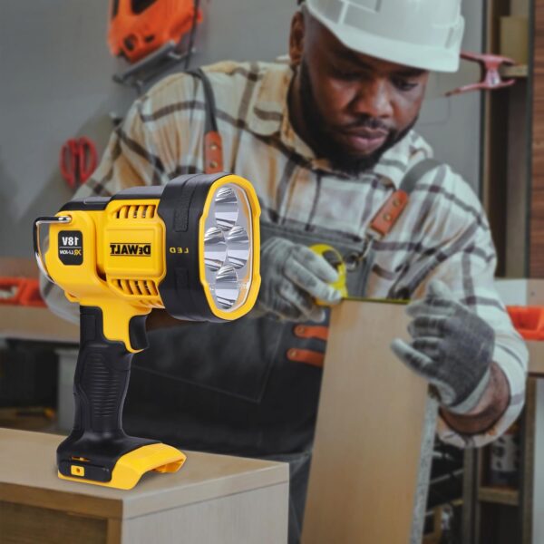 DEWALT DCL043-XJ XR Cordless LED Spotlight, 18V, 30cm x 20cm x 20cm, Black/Yellow [Energy Class A+]