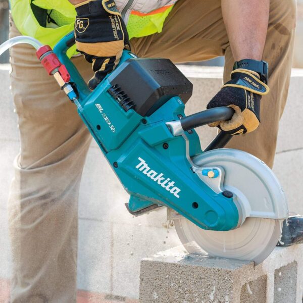 Makita DCE090ZX1 Twin 18V (36V) Li-ion LXT Brushless 230mm Disc Cutter – Batteries and Charger Not Included, Blue/Black