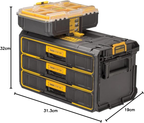 DEWALT DWST08330-1 TOUGHSYSTEM 2.0 Three-Drawer Unit