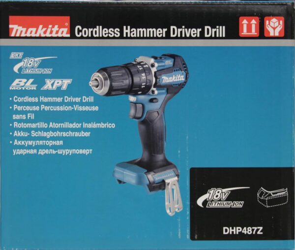 Makita DHP487Z 18V Li-ion LXT Brushless Combi Drill – Batteries and Charger Not Included